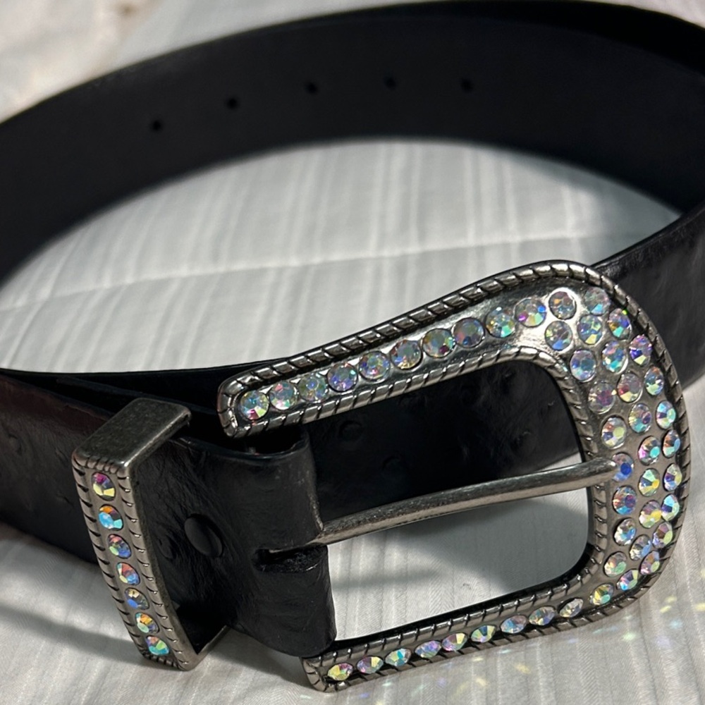 Roper Bling Women's Genuine Leather Belt Western Cowgirl XL